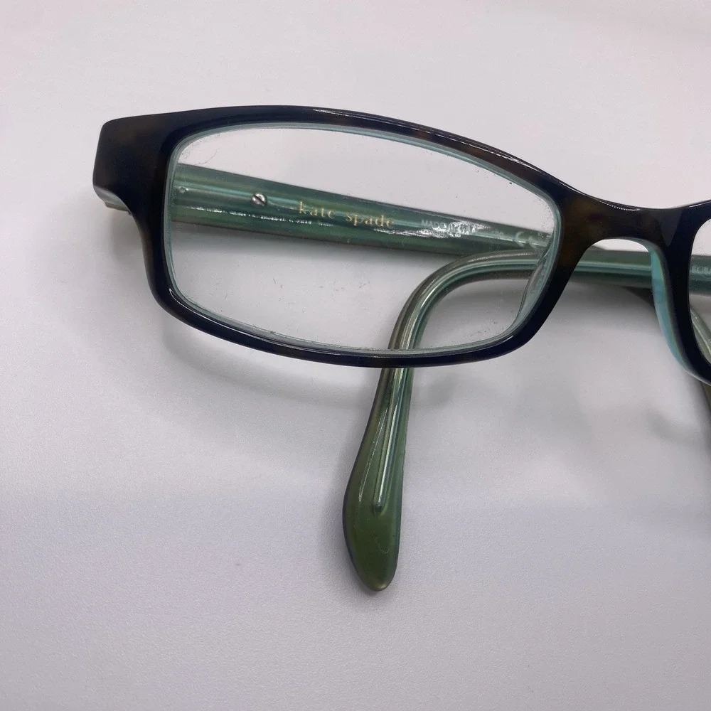Kate Spade Eyeglasses Women FRAMES ONLY Elisabeth OJey 130 Black Teal Green 621
